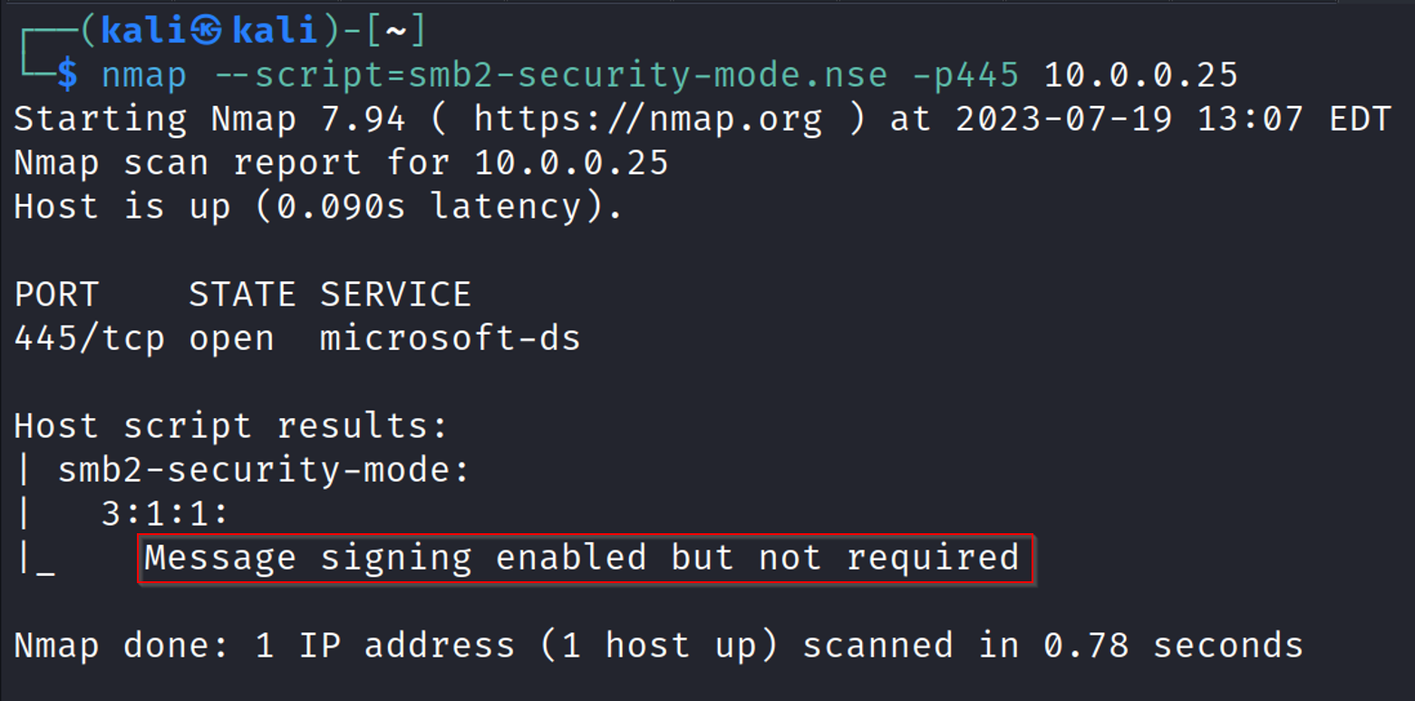 Identify Hosts Without SMB Signing