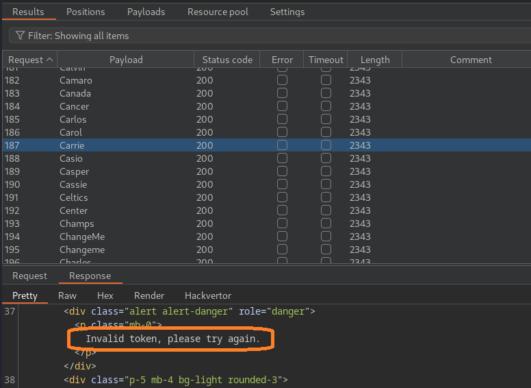 Brute force attack with CSRF token