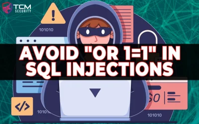 Avoid “OR 1=1” in SQL Injections