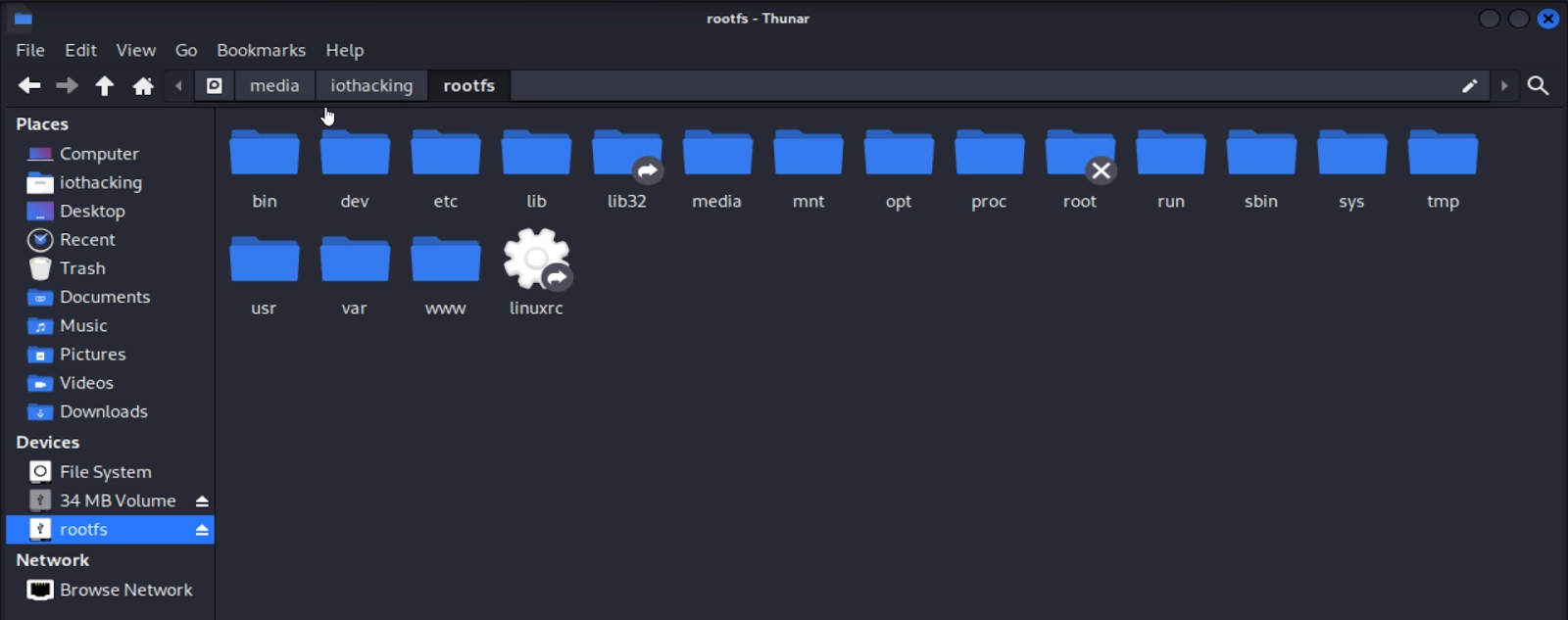 screen showing how to eject device