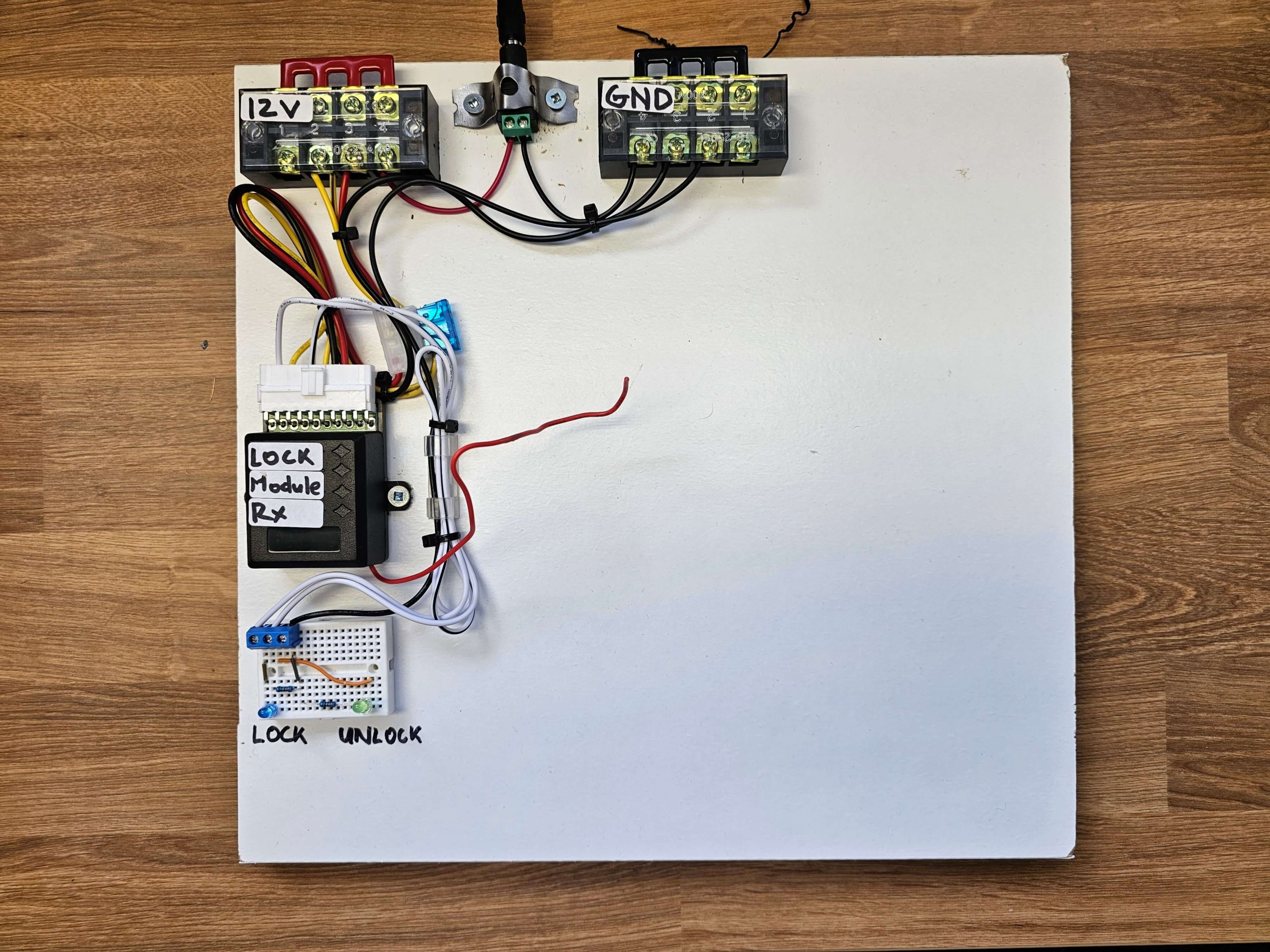 diy keyless entry test bench