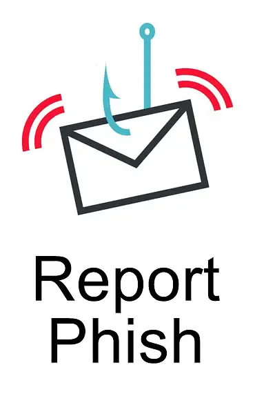 Example of a Report Phish button