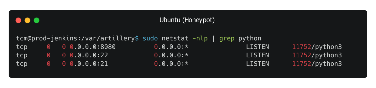 Verify Artillery is running