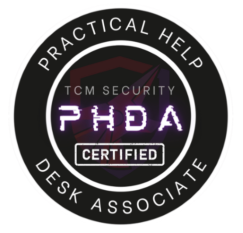 TCM Practical Help Desk Associate Certification