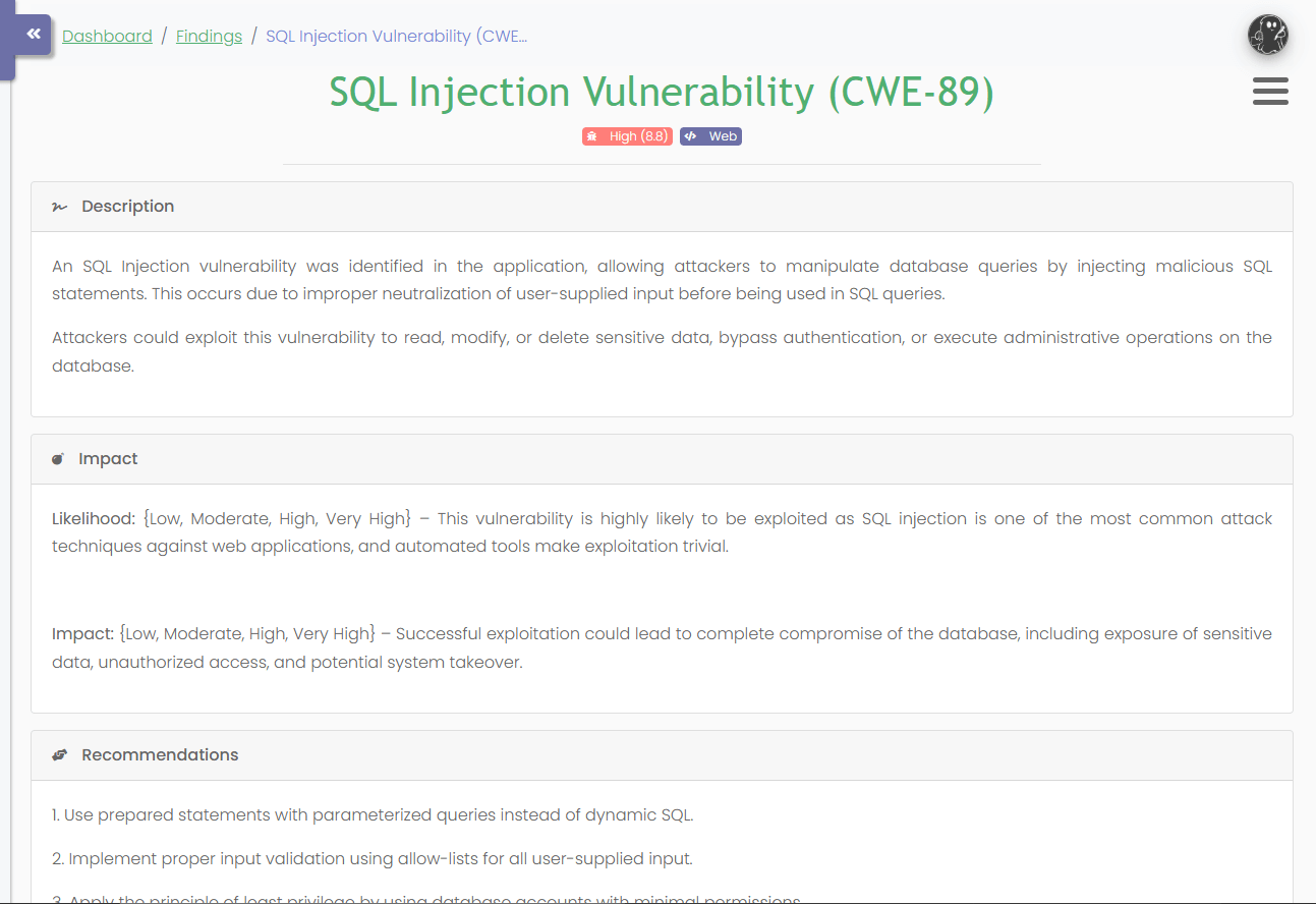 GhostWriter pentest report template